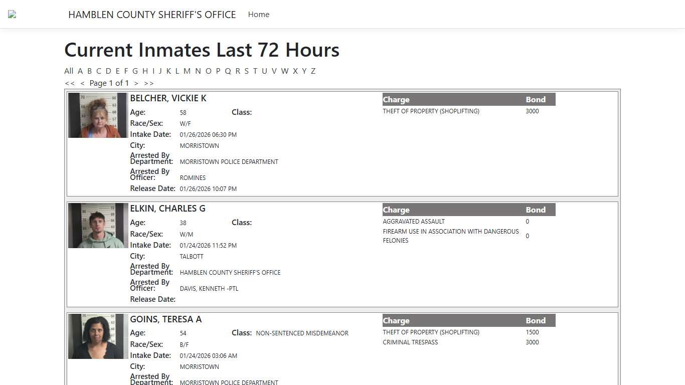 Inmates - ISOMS Portal
